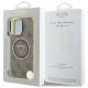 8. Guess IML Metal Glitter 4G Circle Triangle MagSafe Case for iPhone 16 Pro - Brown