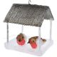 7. BIRD HOUSE LED DECORATION 185X165X230MM GRAY CANOPY
