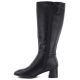 3. Black Sergio Leone KZ-31-S women's leather high-heeled boots