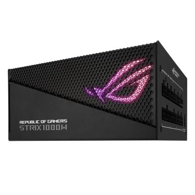 8. ASUS ROG Strix 1000W Gold Aura Edition 20+4 pin ATX power supply module Black