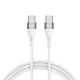 Wozinsky WSTCC2 USB-C / USB-C PD 65W cable 2 m - white
