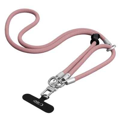 13. Tech-Protect C10S Crossbody Phone Lanyard (114 cm) + Wrist Strap (31 cm) - Pink Titanium