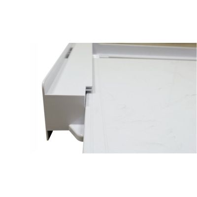5. Washer-dryer combination with drawer and belt, white