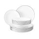 4. Seltmann Weiden Lido Round Porcelain White 12 pcs.
