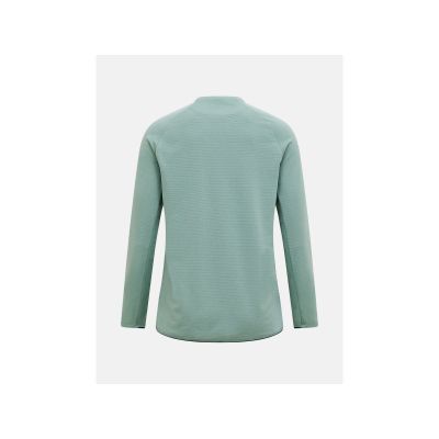 2. Women's PEAK PERFORMANCE W Freelight Polartec Power Grid Crew Sweatshirt, Green