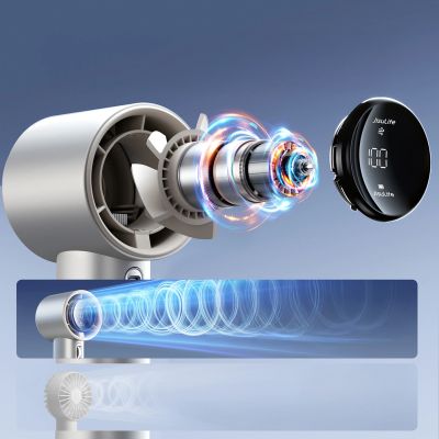 4. Jisulife Handheld Fan Pro1 S 5000mAh FA53PRO Mini Blower Portable USB Metal Fan - Light Brown