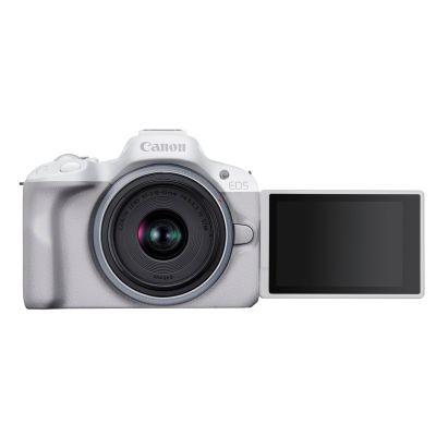 2. Canon EOS R50, White + RF-S 18-45mm F4.5-6.3 IS STM Kit Mirrorless camera 24.2 MP CMOS 6000 x 4000 px White