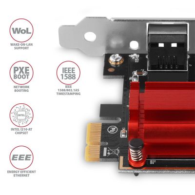 4. Axagon PCEE-GIX network card Internal Ethernet 1000 Mbit/s