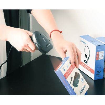 8. Manhattan 153997 Barcode Reader Handheld 1D/2D LED Barcode Reader Black