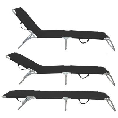 4. FOLDABLE CAMPING BED BLACK