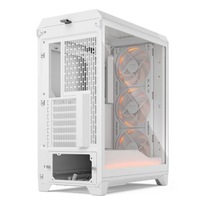 12. Fractal Design Meshify 3 Ambience Pro RGB Clear Tint White case