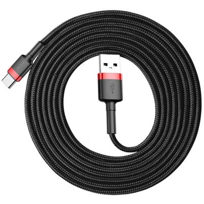 2. BASEUS CAFULE CABLE 2A 2M (RED-BLACK)