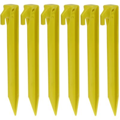 4. TENT PEGS 23CM SET OF 6 PLASTIC REDCLIFFS