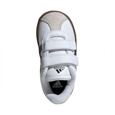 4. Adidas VL Court 3.0 Skateboarding Shoes for Kids White and Gray ID9157