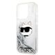 6. Karl Lagerfeld KLHCP14LLNHCCS iPhone 14 Pro 6.1" silver/silver hardcase Glitter Choupette Head