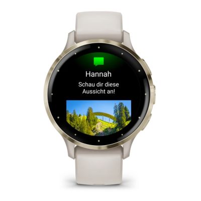 4. Garmin Venu 3S 3.05 cm (1.2") AMOLED 41 mm Digital 390 x 390 px Touchscreen Gold, Ivory Wi-Fi GPS