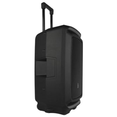 33. V-TONE OrionX 14 ACCU - Active speaker, black, rechargeable, Bluetooth, TWS, USB, AUX, FM, DSP, extendable handle, transport wheels, 135W RMS