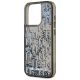 6. Karl Lagerfeld Liquide Glitter Monogram Gradient iPhone 15 Pro Case - Black