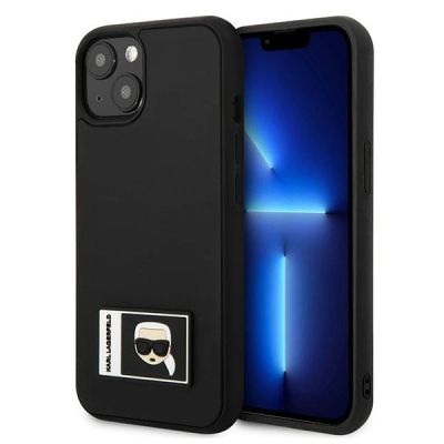 Karl Lagerfeld Ikonik Patch Case for iPhone 13 - Black