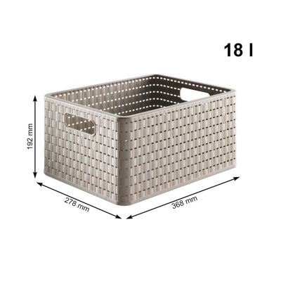 3. ROTHO Large shelf with 3 drawers COUNTRY cappuccino/anthracite