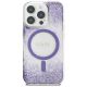 3. Guess HC Resin Bottom Glitter MagSafe case for iPhone 16 Pro Max - purple