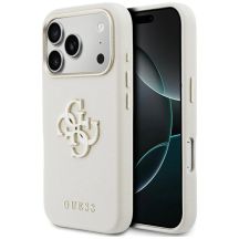 Guess FW Resin Logo Case for iPhone 17 Pro Max - Beige