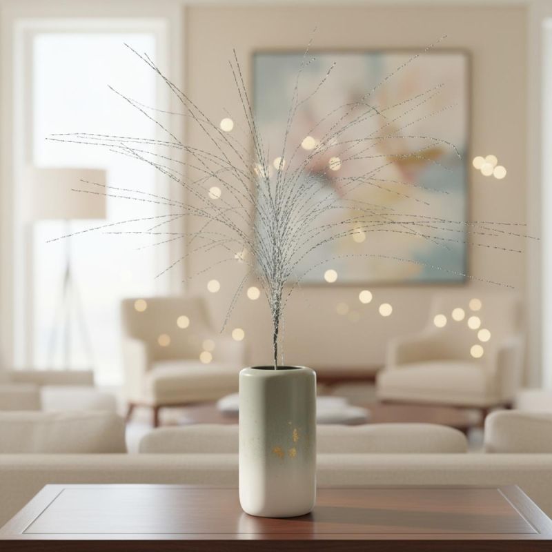 15. DECORATIVE SPRING 117CM SILVER