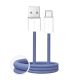 Puro Fabrik 2.0 10W USB-A - USB-C Braided Cable 1.5m - Blue