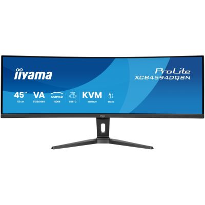 10. iiyama G-MASTER 45"LCD Curved Bus. UWQHD Computer Monitor 114.3 cm (45") 5120 x 1440 px Dual QHD LED Black