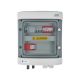 DCAC hermetic IP65 EMITER connection distribution board with Dehn 1000V DC surge arrester type 1+2, 1 x PV string, 1 x MPPT // Dehn AC limiter type 1+2, 10A 3-F, RCD type A 40A/300mA