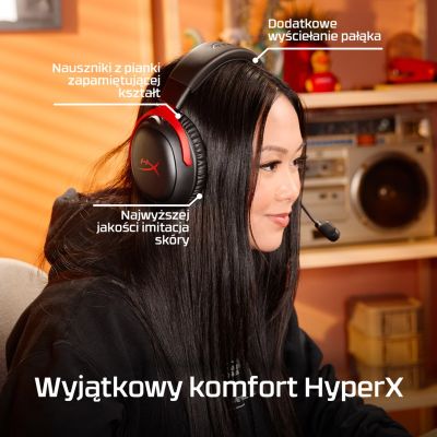 201. HyperX Cloud III Wireless – Wireless Gaming Headset (Black)