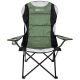 3. LUX FOLDING CAMPING CHAIR 60X60X105CM GREEN-BLACK