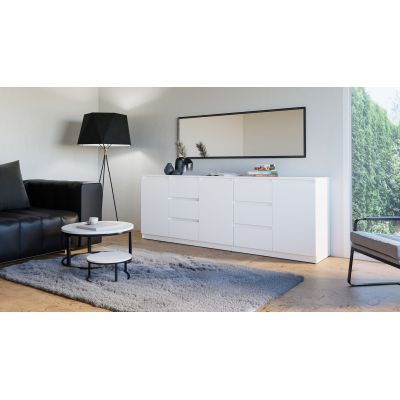 3. COSTA chest of drawers 1D3S+2D3S white