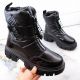 12. Filippo W PAW498A black insulated zippered snow boots