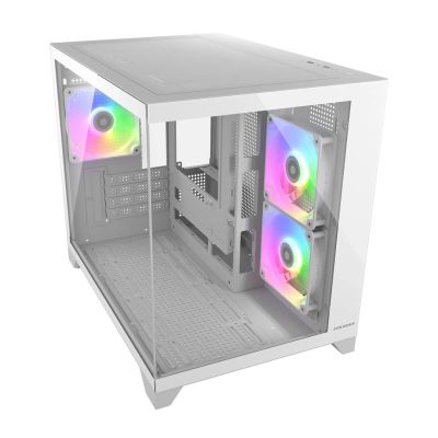 2. COUGAR CGR-2QA6W-RGB Mini Tower White