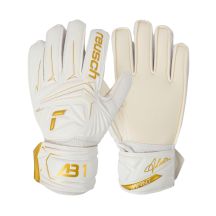 Reusch Attrakt AB1 Solid Junior goalkeeper gloves white 5672003 1130