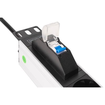 19. Digitus Aluminum 7-way socket strip with automatic switch