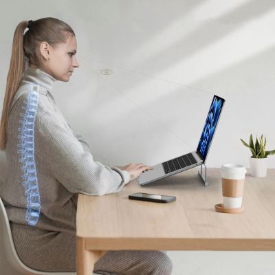 7. Tech-Protect ULS100 Universal Laptop Stand for up to 16" - Gray