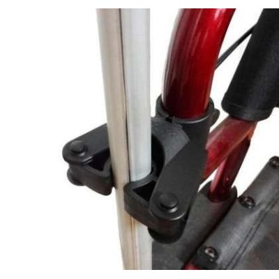 2. Wheelchair-mounted crutch holder