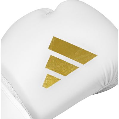 9. Adidas SPEED 50 boxing gloves white gold