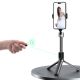 7. Dudao F18 Selfie Stick 1.1m with Tripod and Bluetooth Remote Control - Black
