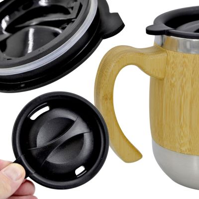 3. 450 ML BAMBOO THERMAL MUG STAMINA