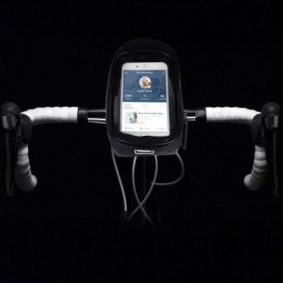 11. Wozinsky Bike Handlebar Bag with Phone Case 1L Black (WBB16BK)