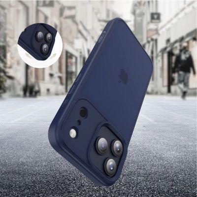 7. Tech-Protect MagMat Case for iPhone 17 Pro - Matte Navy Blue