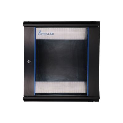 13. Extralink 12U 600x450 Black Wall-Mounted Rack Cabinet