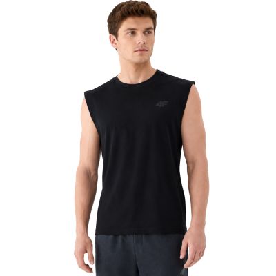 Men's T-shirt 4F M306 deep black 4FWMM00TSLEM306 20S