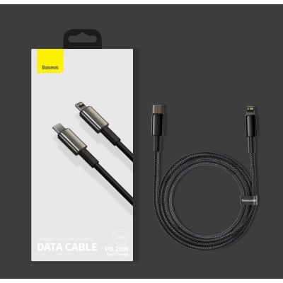 18. Baseus CATLWJ-01 Lightning - USB-C PD cable 20W 480Mb/s 1m - black