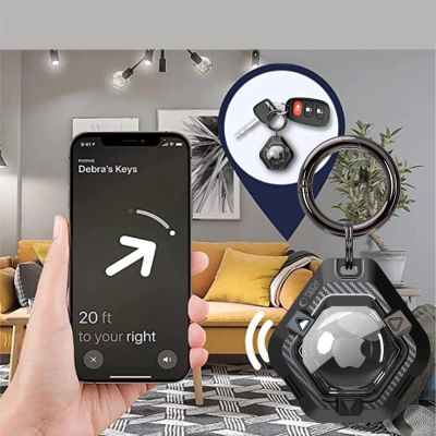 7. Tech-Protect Defense Case for Apple AirTag 1/2 - Black