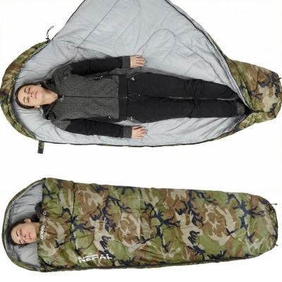 36. CAMO TOURIST SLEEPING BAG 210x80x50CM WITH ENERO CAMP COMPRESSION