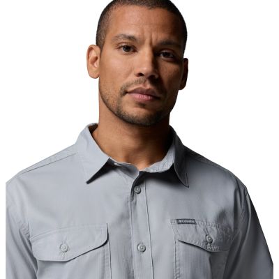 4. Columbia Utilizer II Solid Short-Sleeve Shirt 1577762039 Gray L